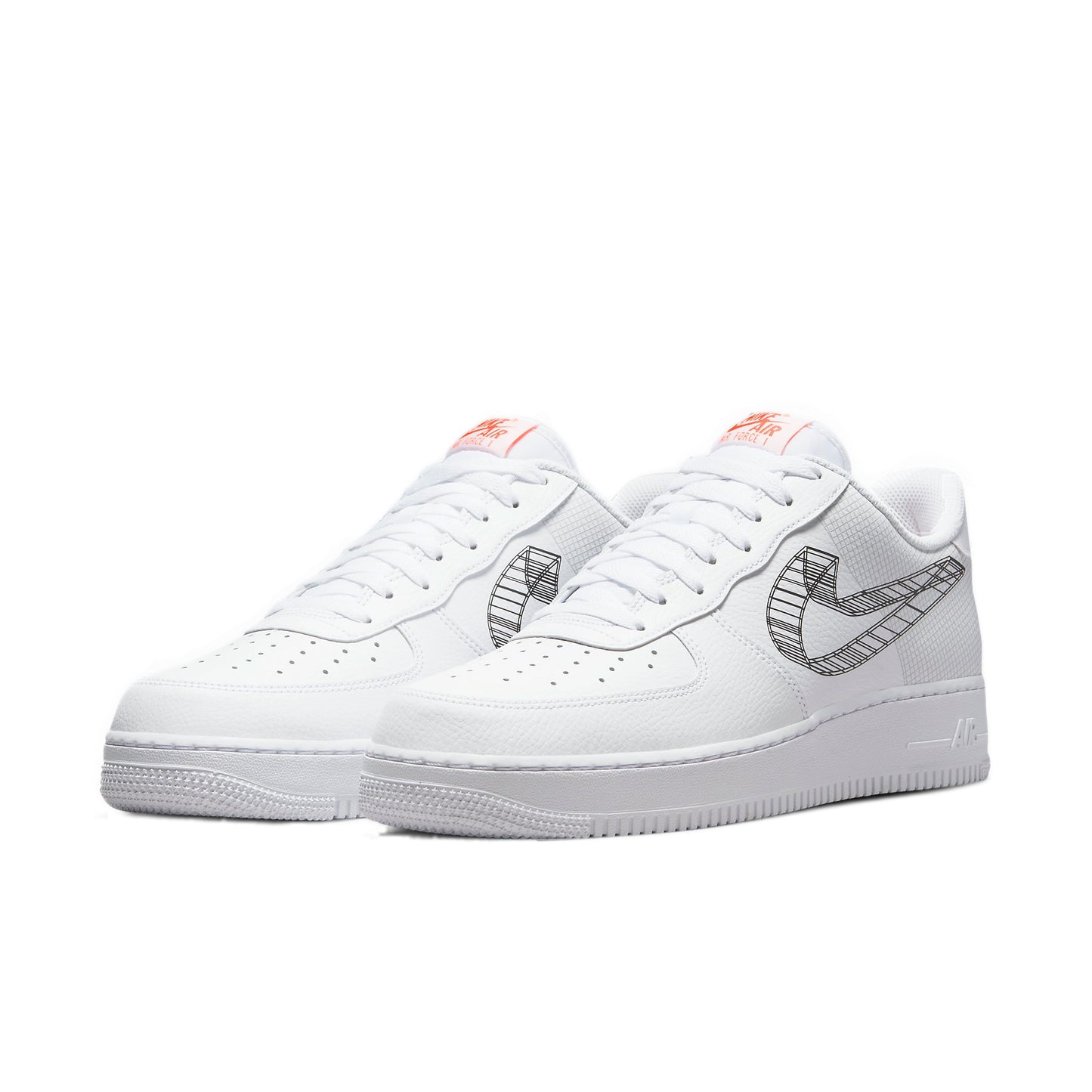 Nike Air Force 1 Low 3D Swoosh Total Orange