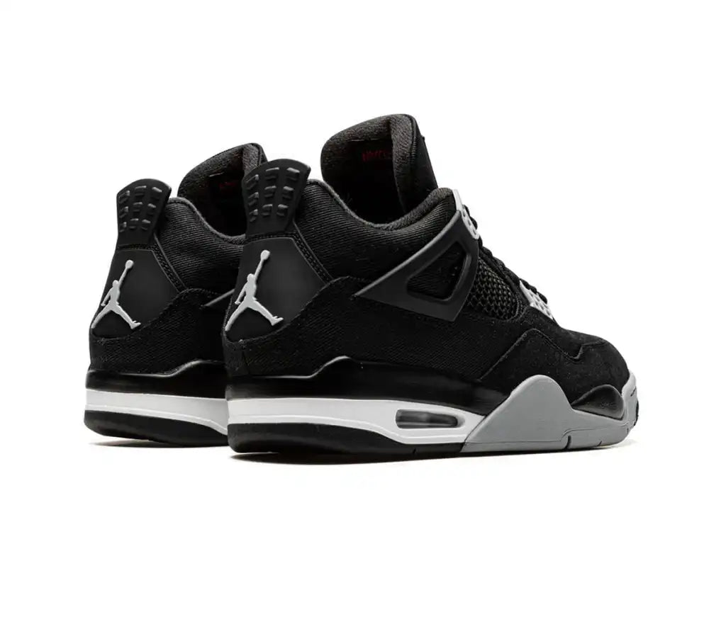 Air Jordan 4 Retro Black Canvas