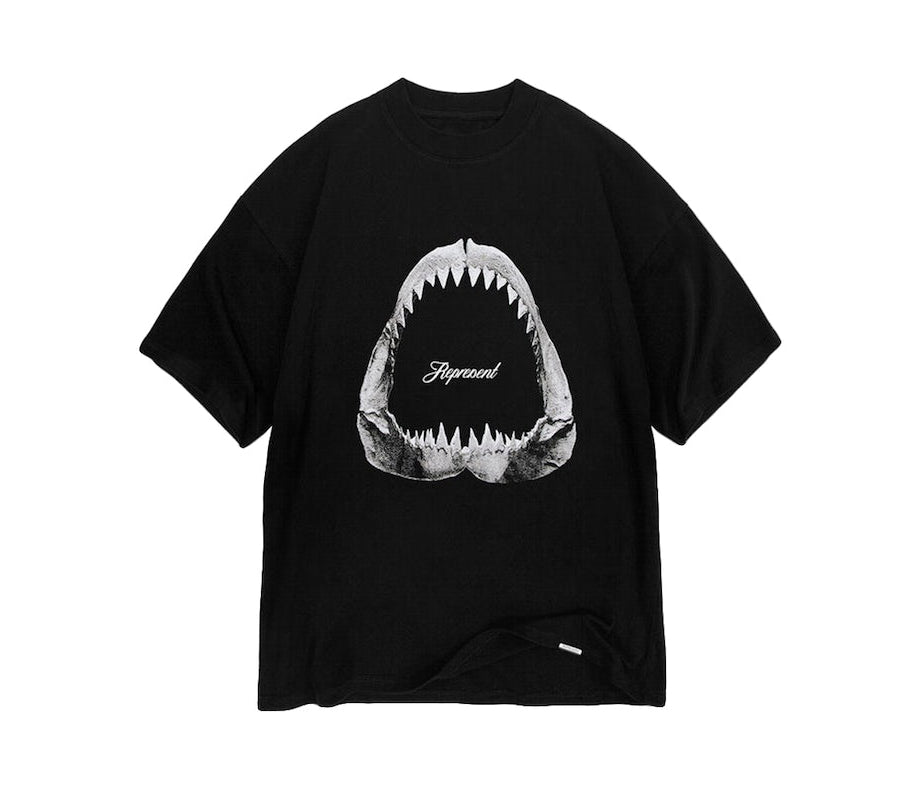 Represent Shark Jaws T-Shirt - Off Black