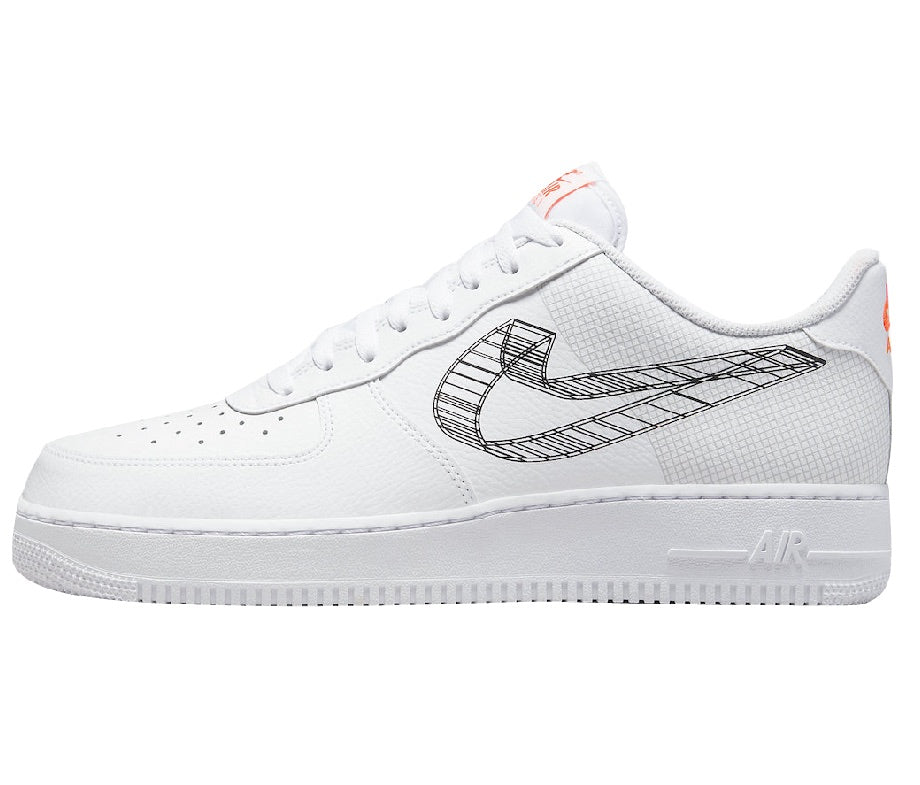 Nike Air Force 1 Low 3D Swoosh Total Orange