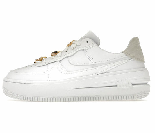 Air Force 1 Low Platform Bling White Metallic Gold (W)