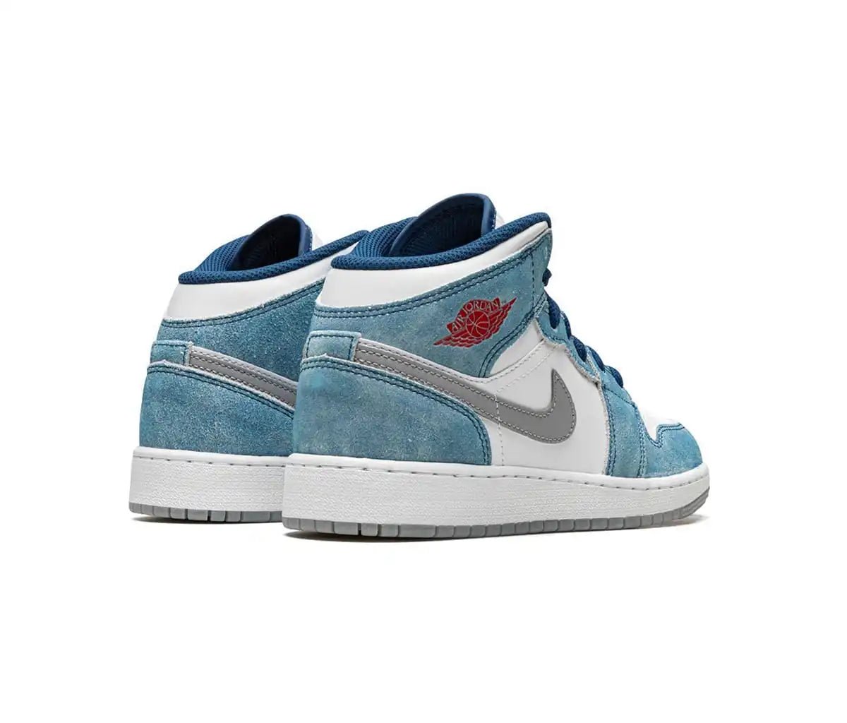Air Jordan 1 Mid French Blue Fire Red